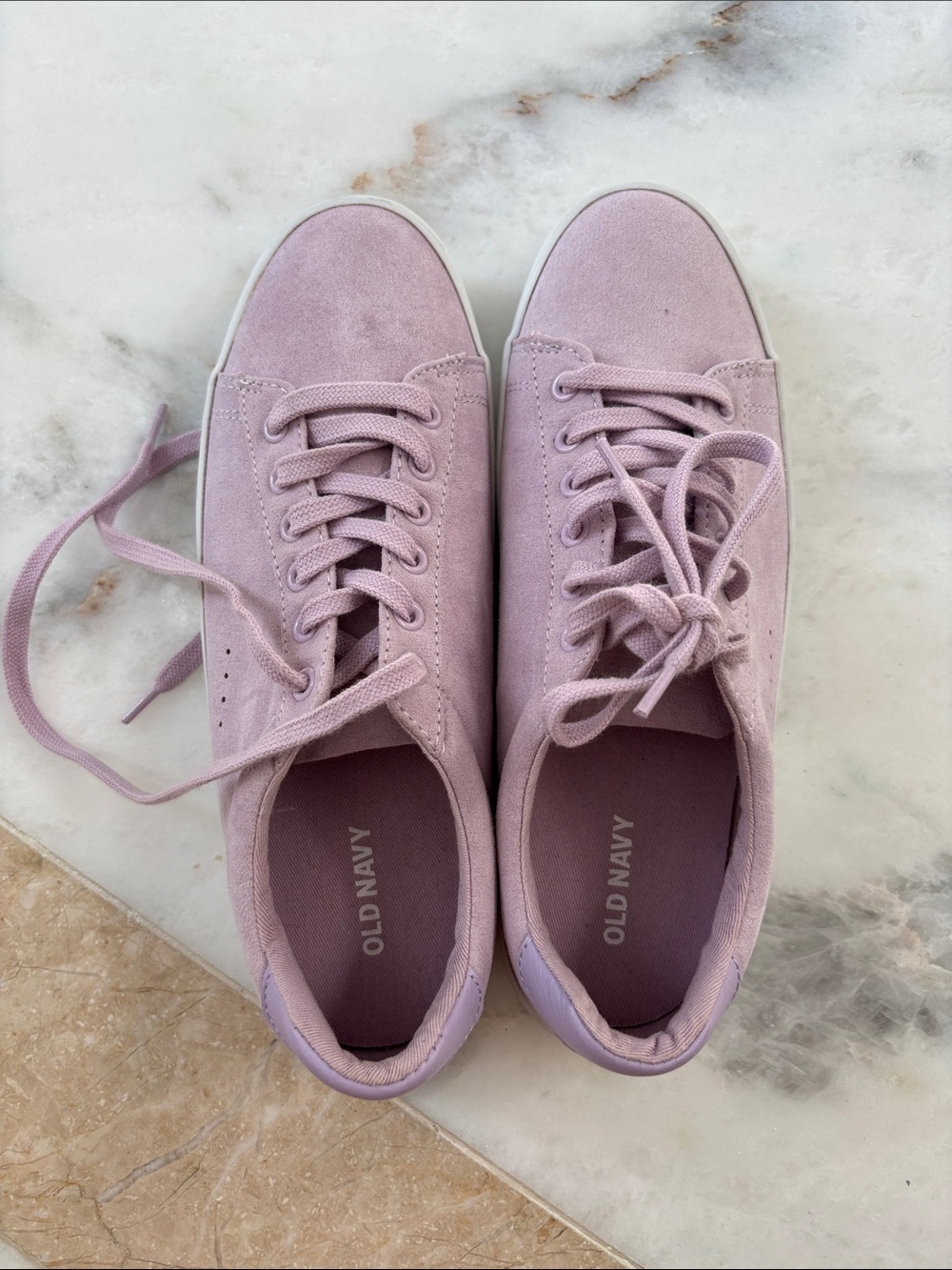 Old Navy Women's Lace-Up Sneakers in Light Lavender